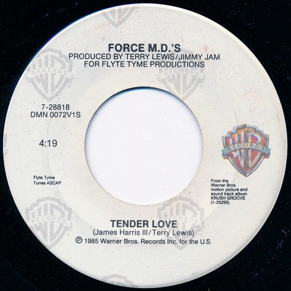 Force M.D.'s* : Tender Love (7", Single, Spe)