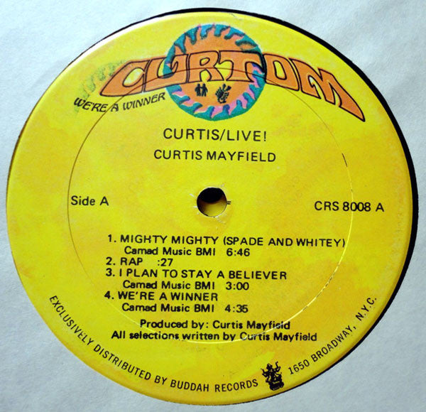 Buy Curtis Mayfield : Curtis / Live! (2xLP, Album, Son