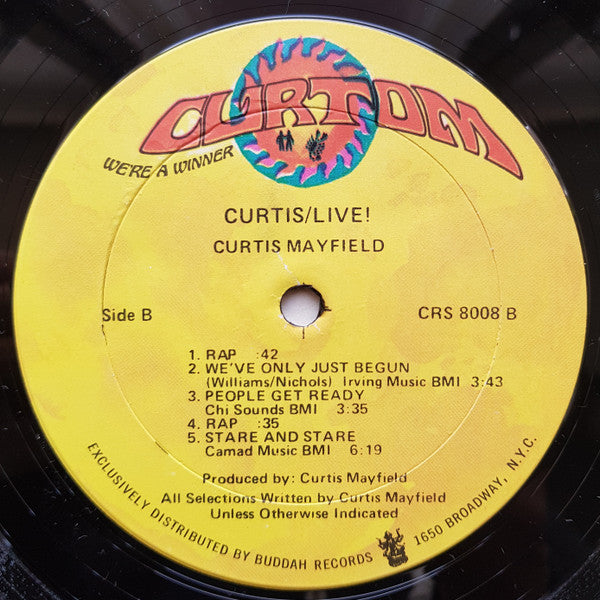 Buy Curtis Mayfield : Curtis / Live! (2xLP, Album, Son