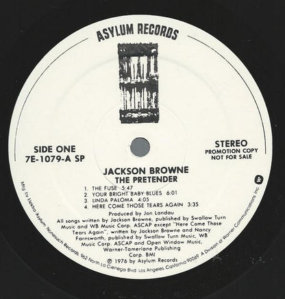 Jackson Browne : The Pretender (LP, Album, Promo)