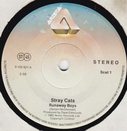 Stray Cats : Runaway Boys (7")