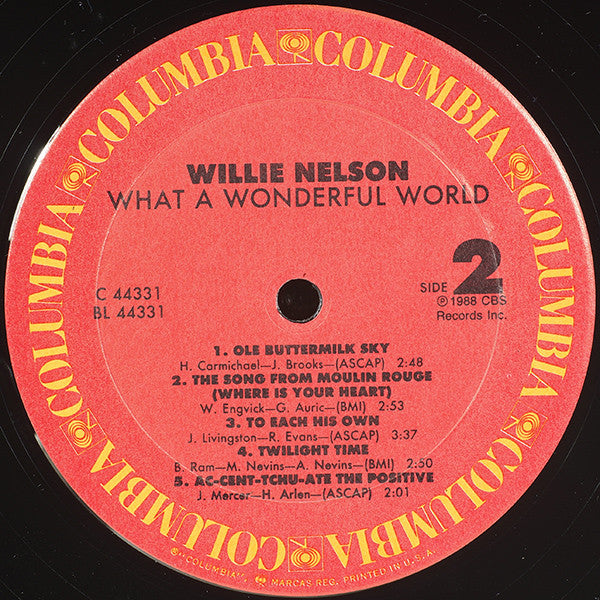 Willie Nelson : What A Wonderful World (LP, Album)