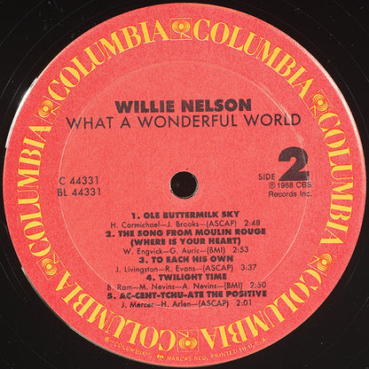 Willie Nelson : What A Wonderful World (LP, Album)