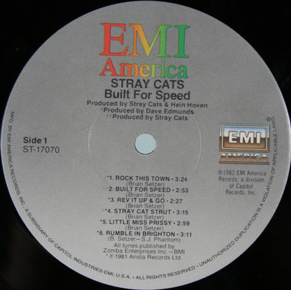 Stray Cats : Built For Speed (LP, Album, Comp, Jac)