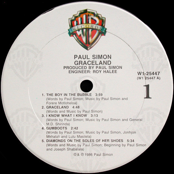 Paul Simon : Graceland (LP, Album, Club, Car)