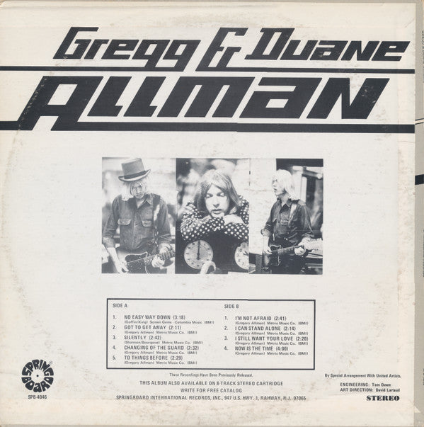 Gregg & Duane Allman* : Gregg & Duane Allman (LP, Comp, Sil)