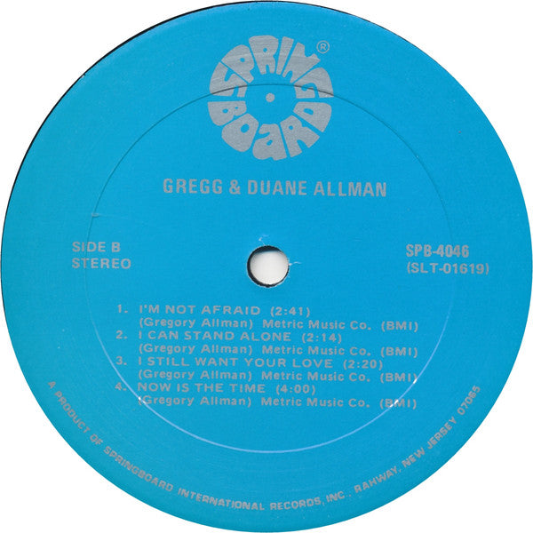 Gregg & Duane Allman* : Gregg & Duane Allman (LP, Comp, Sil)