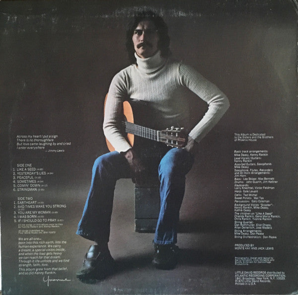 Kenny Rankin : Like A Seed (LP, Album, RE, PR )