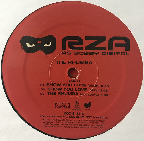 RZA As Bobby Digital : The Rhumba (12")