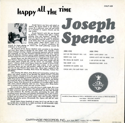 Joseph Spence : Happy All The Time (LP, Album, RE)