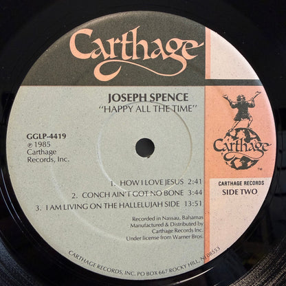 Joseph Spence : Happy All The Time (LP, Album, RE)