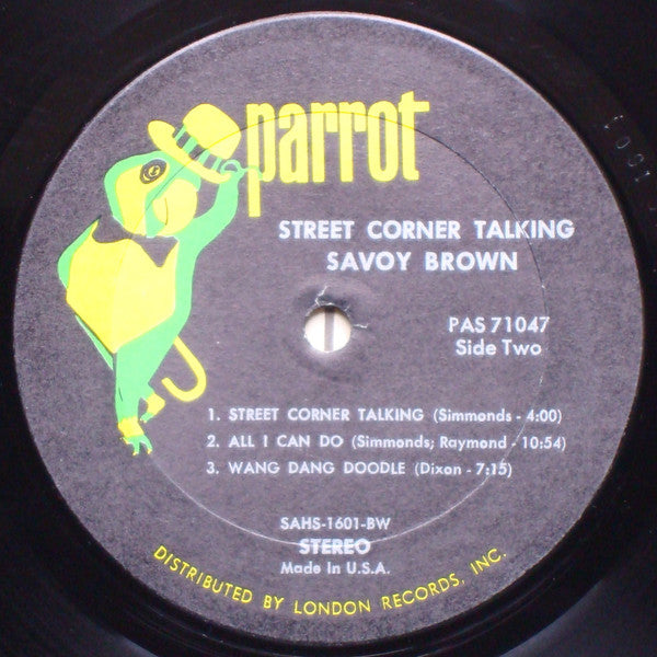 Savoy Brown : Street Corner Talking (LP, Album, BW )