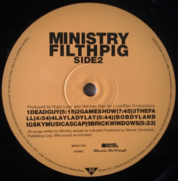 Ministry : Filth Pig (LP, Album, RE)