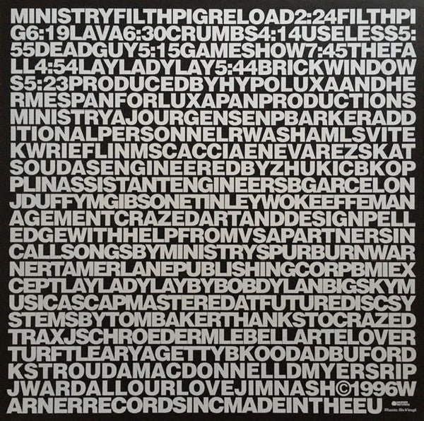 Ministry : Filth Pig (LP, Album, RE)