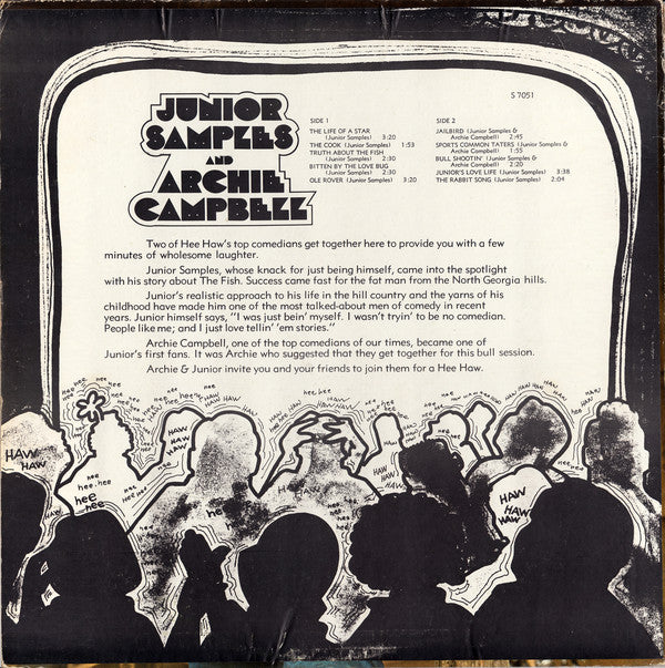 Junior Samples And Archie Campbell : Hee Haw (LP)