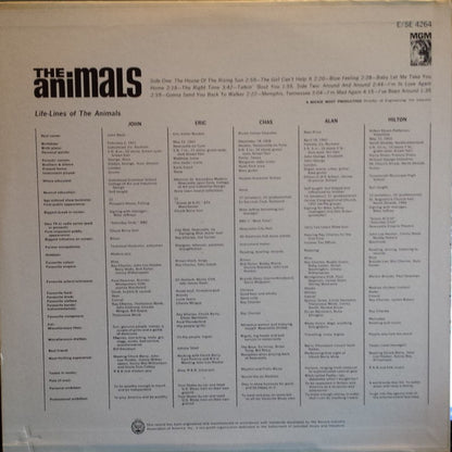The Animals : The Animals (LP, Album, MGM)