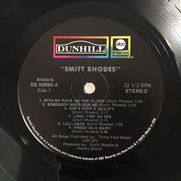 Emitt Rhodes : Emitt Rhodes (LP, Album, Club, RCA)