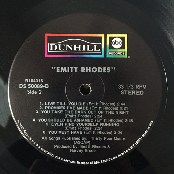 Emitt Rhodes : Emitt Rhodes (LP, Album, Club, RCA)