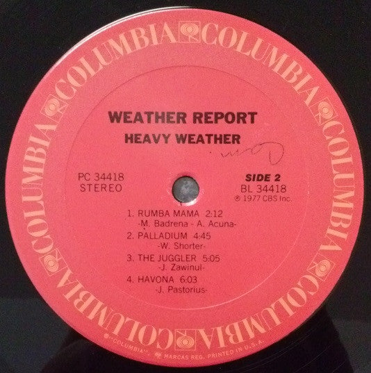 Weather Report : Heavy Weather (LP, Album, Pit)