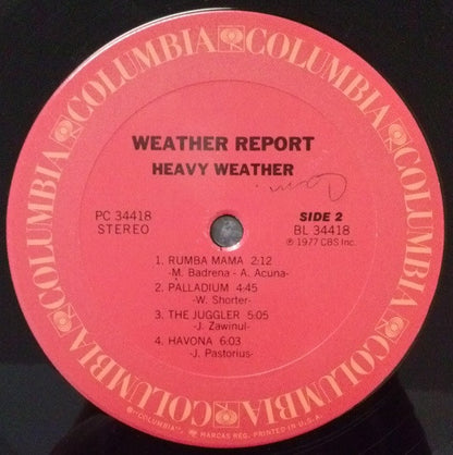 Weather Report : Heavy Weather (LP, Album, Pit)