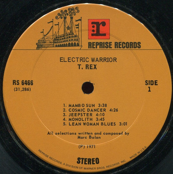 T. Rex : Electric Warrior (LP, Album, Pit)