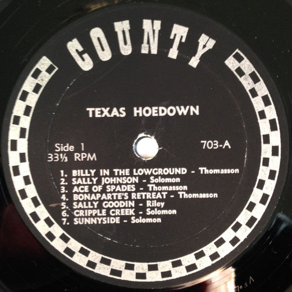 Bartow Riley, Vernon Solomon, Benny Thomasson : Texas Hoedown (LP, Album)
