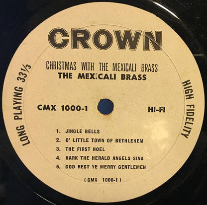 The Mexicali Brass : Christmas With The Mexicali Brass (LP, Album, Mono)
