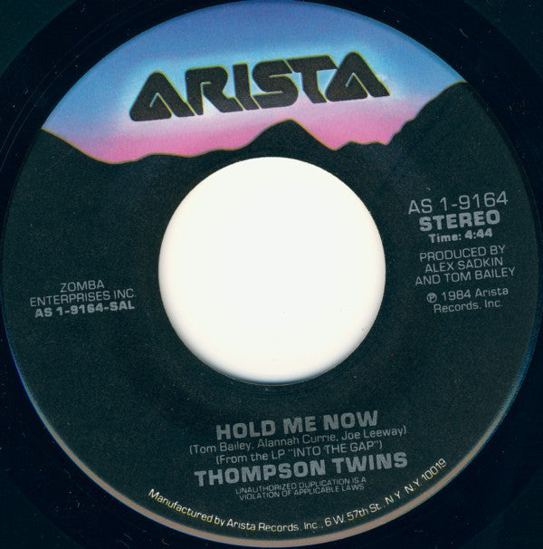 Thompson Twins : Hold Me Now (7", Single, Spe)