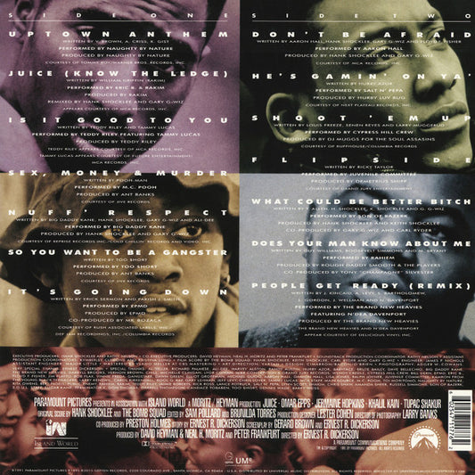 Various : Juice (Original Motion Picture Soundtrack) (LP, Comp, RE)