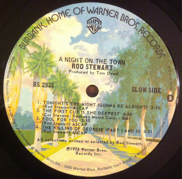 Rod Stewart : A Night On The Town (LP, Album, Pit)