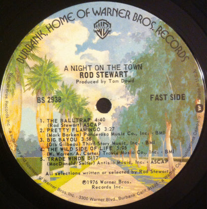 Rod Stewart : A Night On The Town (LP, Album, Pit)