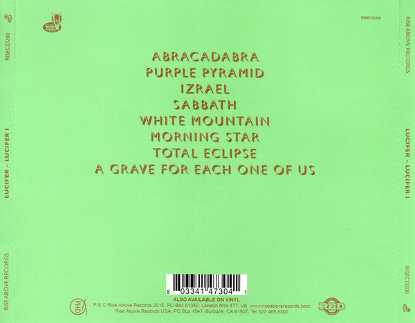 Lucifer (37) : Lucifer I (CD, Album)