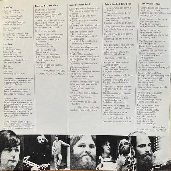 The Beach Boys : Surf's Up (LP, Album, Pit)