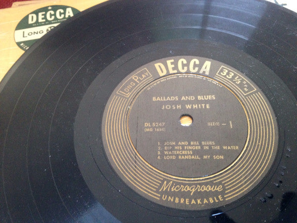 Josh White : Ballads and Blues Volume 2 (10", Album)