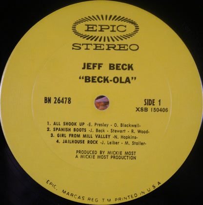 The Jeff Beck Group* : Beck-Ola (LP, Album, Pit)