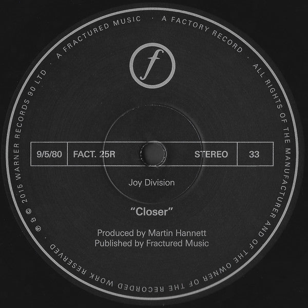 Buy Joy Division : Closer (LP, Album, RE, RM, 180) Online for a