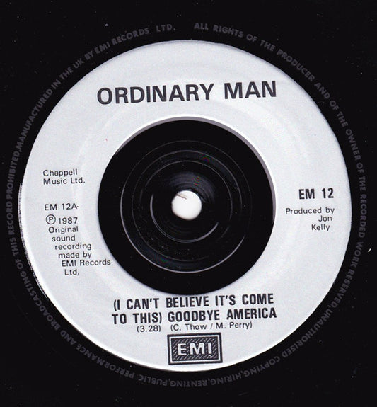Ordinary Man : Goodbye America (7")