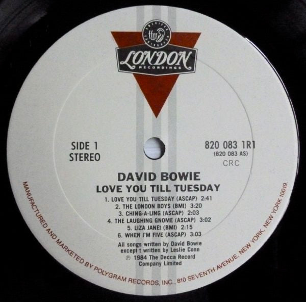David Bowie : Love You Till Tuesday (LP, Comp, Club)