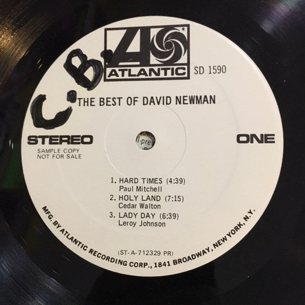 David Newman* : The Best Of (LP, Comp, Promo)