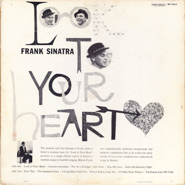 Frank Sinatra : Look To Your Heart (LP, Comp, Mono, Scr)