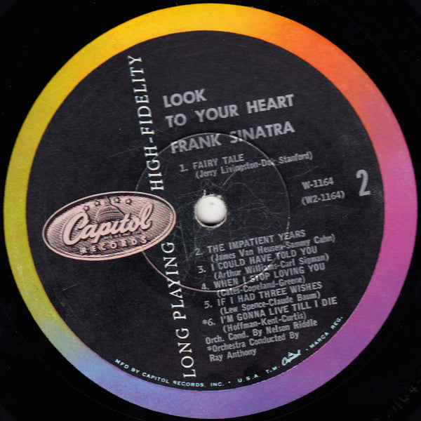 Frank Sinatra : Look To Your Heart (LP, Comp, Mono, Scr)