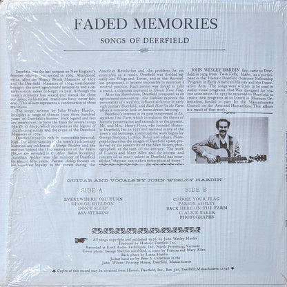 John Wesley Hardin (2) : Faded Memories: Songs of Deerfield (LP, Album)