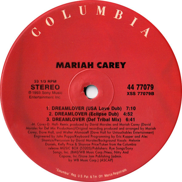 Mariah Carey : Dreamlover (12")