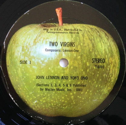 John Lennon And Yoko Ono* : Unfinished Music No. 1. Two Virgins (LP, Album, Mon)