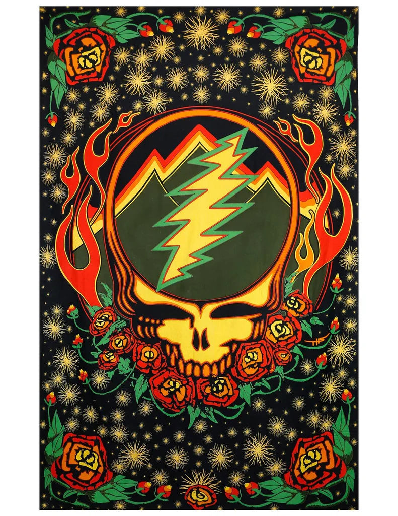 Grateful Dead Scarlett Fire Wall Tapestry