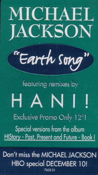 Michael Jackson : Earth Song (12", Promo)