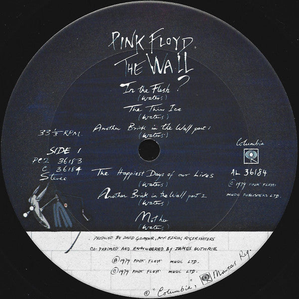 Pink Floyd : The Wall (2xLP, Album, Pit)