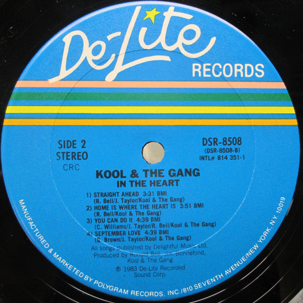 Kool & The Gang : In The Heart (LP, Album, Club, Car)