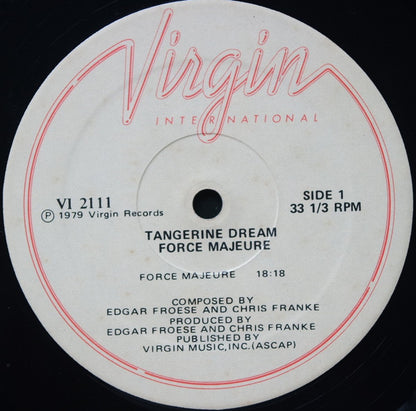 Tangerine Dream : Force Majeure (LP, Album)