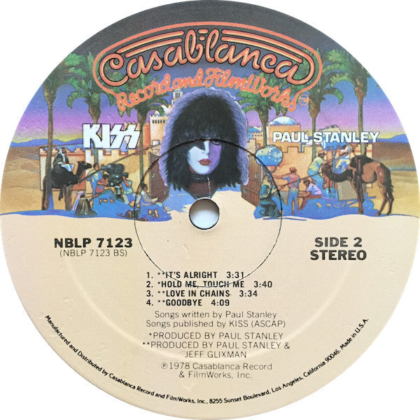 Kiss, Paul Stanley : Paul Stanley (LP, Album, Ric)
